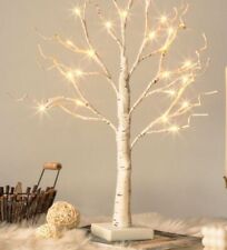 Twinkling Enchanted Birch Tree Tabletop Fairy Light Tree New in Box Gift Idea picture