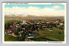 Baker OR-Oregon, Aerial Of Baker Town, Antique, Vintage c1939 Souvenir Postcard picture