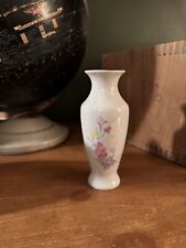 Vintage Gray Porcelain Vase Traditional Style Gold Accents Simple Elegance picture
