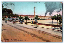 c1910 Scene Near Qasr El Nil Barracks Cairo Egypt Antique Posted Postcard picture