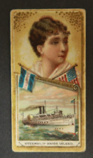 Providence Line SS Rhode Island Ocean and River Steamers Card Duke's Cigarette picture