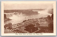 Niagara Falls Canada Oakes Garden Theatre General View Sepia BW Postcard picture