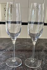 Tiffany & Co. Champagne Flutes Set Of 2 Toasting Wedding Celebration Party NEW picture