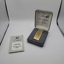 Vintage COLIBRI Gold Tone Slim Cigarette Lighter Electro-Quartz No Flint  picture