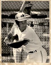 LG896 1973 Original Photo PEPE MANGUAL Outfielder for MONTREAL EXPOS Batting picture