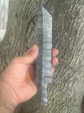 VINTAGE DAMASCUS STEEL  HUNTING TANTO BLANK BLADE KNIFE FULL TANG X-434 picture
