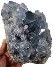 Blue Celestite Crystal Natural Specimen Madagascar 3lbs 4.7oz Angel Stone picture