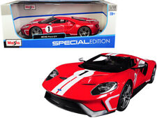 2018 Ford GT #1 Red with White Stripes Heritage Special Edition 1/18 Diecast picture