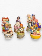 Vintage Lot Of X6 Music Boxes EUC Clowns, Raggedy Ann, Willy Wonka, All Working picture