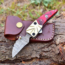 RARE AWESOME RESIN HUNTING FOLDER POCKET KNIFE SHEATH picture