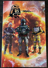 Star Wars #14 War Of The Bounty Hunters Mayhew Virgin Variant VADER REMARK COA  picture