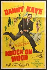 KNOCK ON WOOD Danny Kaye ORIGINAL 1954 RARE 1-Sheet Movie Poster    picture