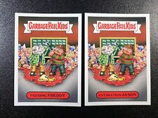 Friday The 13th Freddy VS Jason Voorhees Spoof 2 Card Set Garbage Pail Kids picture