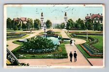 Pittsburgh PA-Pennsylvania, Entrance To Highland Park, Vintage c1910 Postcard picture