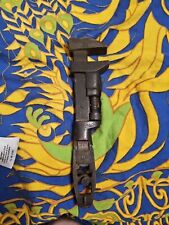 P. S. & W PECK STOW & WILCOX Vintage Adjustable Monkey Wrench picture
