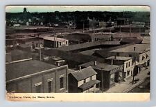 Le Mars IA-Iowa, Birds Eye View, Antique, Vintage Postcard picture