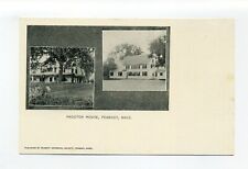Peabody MA Mass antique postcard, 2 views of the Proctor House picture