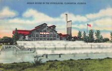 Clewiston FL Florida, USSC Sugar House in the Everglades, Vintage Postcard picture