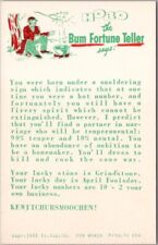 Vintage HOBO The Bum Fortune Teller Exhibit Card FOR WOMEN 