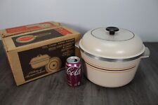 NEW Vintage Beautiful Regal Ware Cast Aluminum Almond Stripe 8 Qt Stock Pot picture