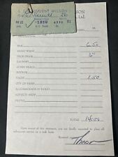 1950s S.S. PRESIDENT WILSON Ship Guest Statement with Cabin Service Tickets picture