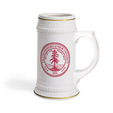 Vintage Stanford University Beer Stein White Ceramic Mug picture