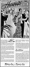 1933 Hawaii couples dancing Matson Line cruise ships vintage art print ad ads51 picture