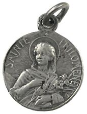 Vintage Catholic St Philomene, St Curs Dars Petite Religious Medal picture