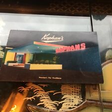 Houston Texas Kaphan's Restaurant Vintage Postcard AA32165 picture