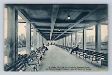 Chicago IL-Illinois, Garfield Park, Relaxing On Benches, Vintage c1910 Postcard picture