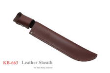Kanetsune Seki Japan Ken-Nata 210mm Leather Fixed Blade Hunting Knife Sheath picture