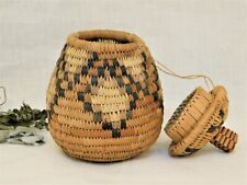 Vintage Authentic South African Zulu Medicine Herb Basket picture