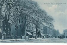 PORTLAND ME - Congress Street - udb - 1907 picture