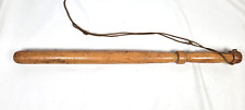 Vintage 24-1/2” Wooden Police Baton/Billy Club Solid Wood w/ Rope Strap picture