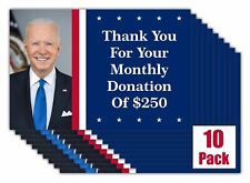 10 Pack Prank Postcard Joe Biden Donation Funny Practical Joke, Office Mail Gag picture