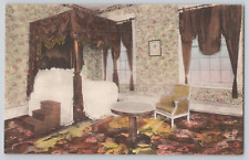 Postcard Lafayette's Bedroom, The Hermitage, Nashville TN Hand Colored Albertype picture