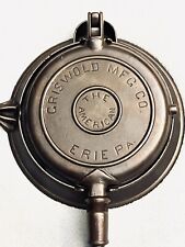 Vintage GRISWOLD #7 Waffle Iron - Pat. 1893- Finger Hinge w/Low Base - RESTORED picture
