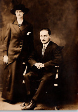 Richland Oklahoma RPPC Postcard George and Nora Griffin Husband Wife 1915 TP picture