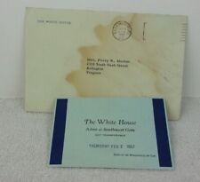 The White House envelope 1957 admit South Gate auto ticket for Attorney General  picture