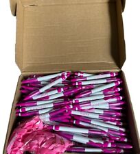 150 Pcs Breast Cancer Awareness Pens Bulk Pink Ribbon Pens 0.5 mm Retractable picture