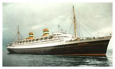 SS Nieuw Amsterdam Holland America Line Ship Chrome Postcard Ocean Liner A1 picture