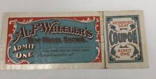 Vintage Al F Wheeler’s New Model Shows Ticket picture
