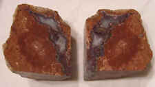1930s 2 opalized brecciated ocean jasper 6 pounds healing bookends rock 45972 picture