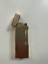 Dunhill 14k Rollagas Cigarette Lighter. ONE OF A KIND, Striped Diamond Design picture