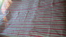 Antique Cotton TICK FABRIC DUVET/TICK COVER  Brown,Red,Cream Stripe 64