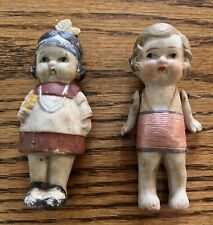 Two vintage Made in Japan bisque figurines 3 1/2” picture