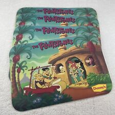 4 Flintstones Dennys Placemats Vintage Hanna Barbera 1989 Fred Barney Wilma READ picture