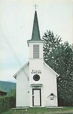 Vintage Postcard Front View, Evangelical Lutheran Church, Elbe, Washington picture