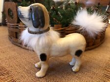Antique Composite(?) Dog Figurine Bobblehead Nodder picture