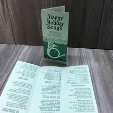 RJ Reynolds Tobacco Co 1965 Happy Holiday Songs Pamphlet Season Favorites Lot 2 picture